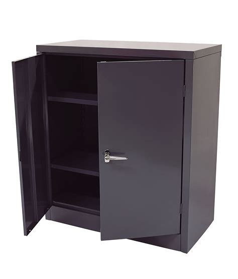 steel tall cabinet|tall metal cabinet with doors.